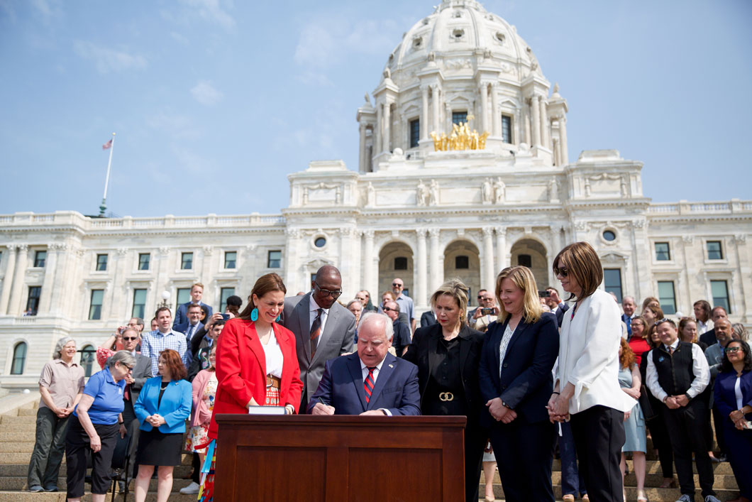 Feature image for Governor Walz Signs One Minnesota Budget into Law